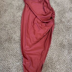 Windsor Burgundy High Low Dress